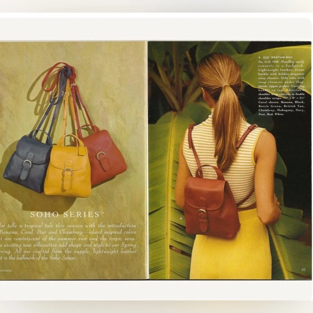 Vintage Coach Chamois Bantam Bag Style # 4152 Backpack Mini Bag - Picture 13 of 15